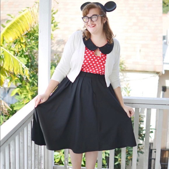 ModCloth Black Midi Skirt - Picture 4 of 5